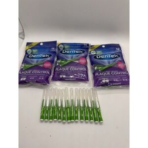 3‎ Pack DenTek Easy Brush Plaque Control Fresh Mint Tight Interdental Cleaners